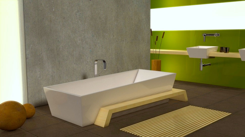 Wettbewerbsbeitrag Troika Domovari, Entwurf einer Badewanne